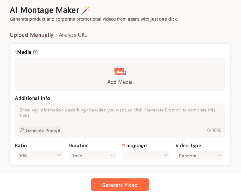 Virbo Wondershare Ai Montage Maker