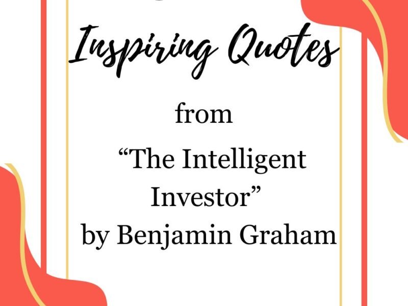 30 Inspiring Quotes from the intelligent investor book