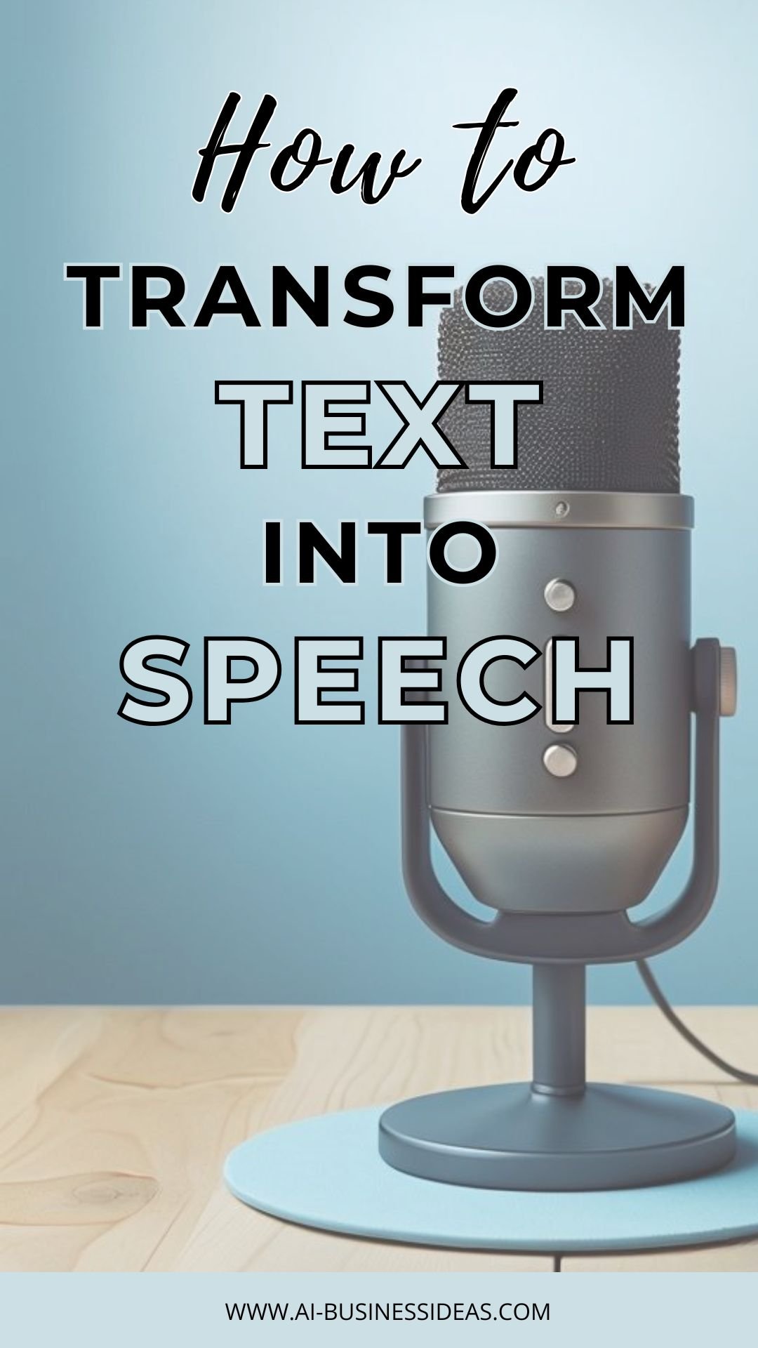 How to transform text into speech