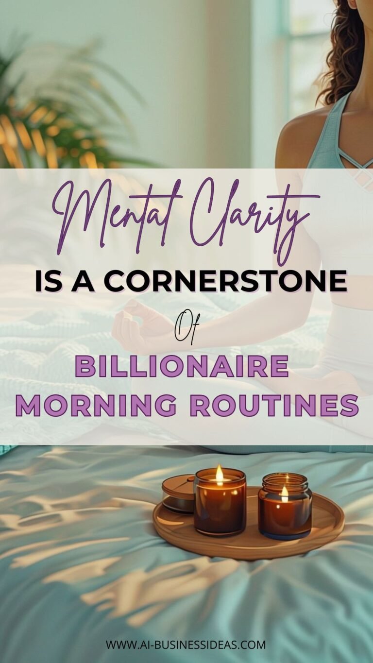 billionaire morning routine -mental clarity