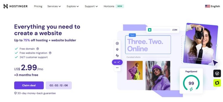 Hostinger website builder