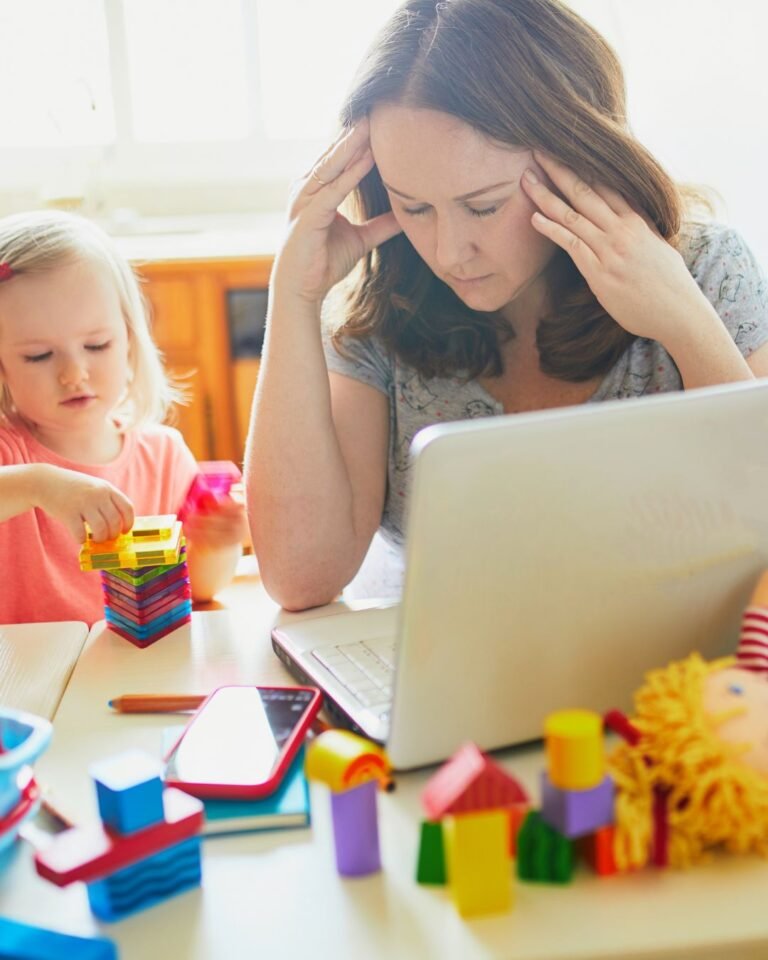 nervous busy mom