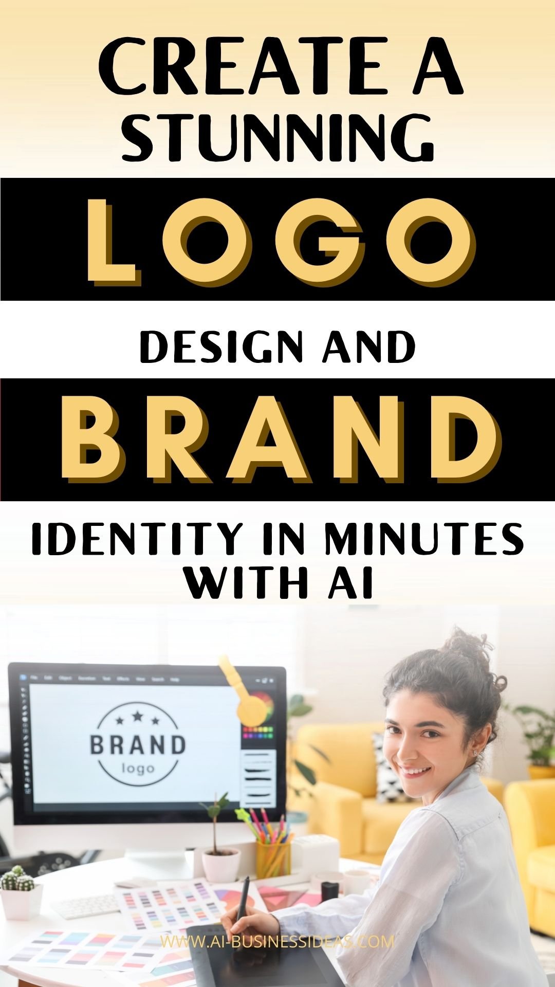 CREATE A STUNNING LOGO DESIGN AND A BRAND IDENTITY IN MINUTES WITH AI