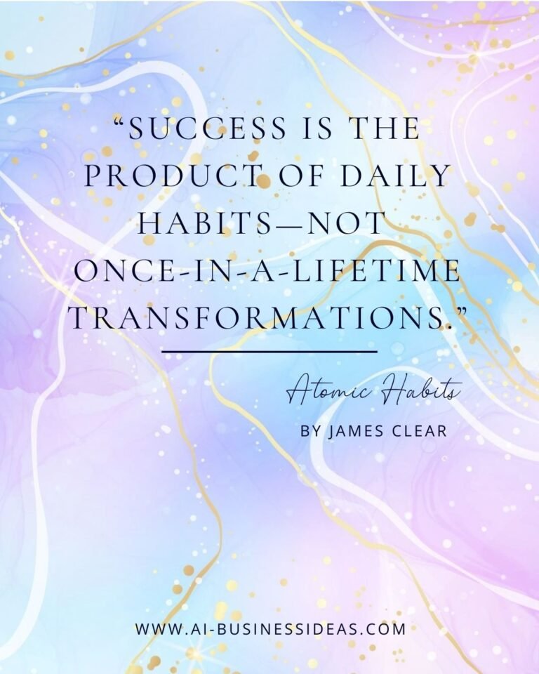 Success is the Product of daily habits.
